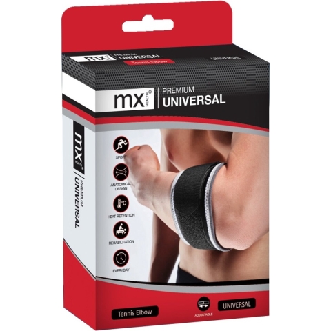 mx Health Premium Universal Tenniselleboogbrace | 1 stuk