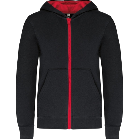 Zippered hoodie voor kinderen Kariban