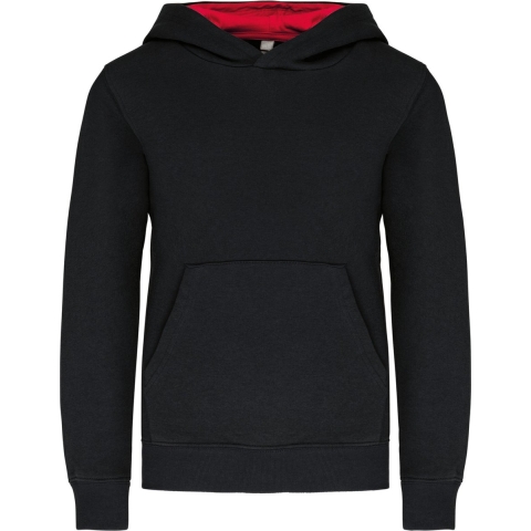 Junior Hoodie Kariban Contrastée
