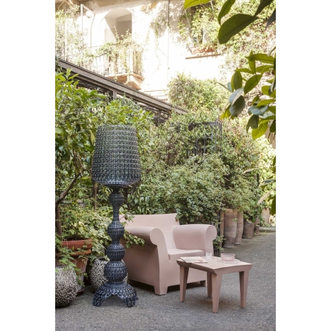 Kartell Bubble Club Tafel Bijzettafel 52x52 Roze