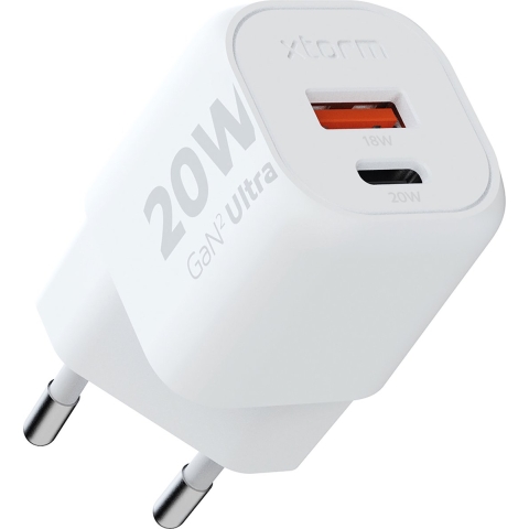 Xtorm Snellader met 2 Usb Poorten 20W Wit