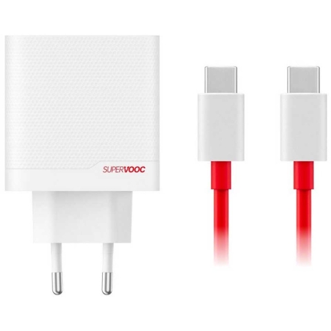 OnePlus SuperVOOC Oplader 80W met 2 Poorten + Usb C kabel