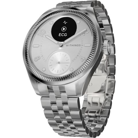 Withings ScanWatch Nova Brilliant Titanium Zilver 39mm