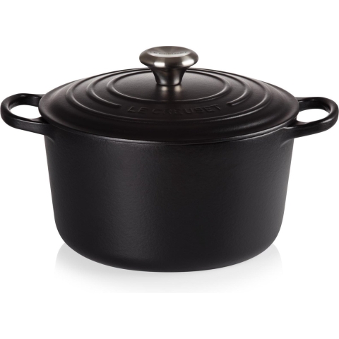 Le Creuset Braadpan Hoog 'Mat Zwart'  ø24cm / 5L