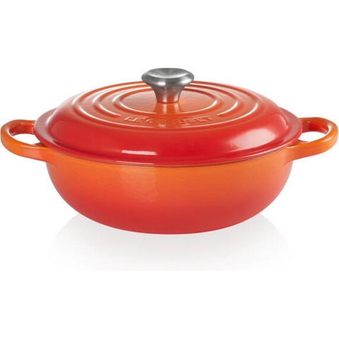 Le Creuset Marmite Braadpan Signature 'Oranjerood' Ø22cm / 2.2L
