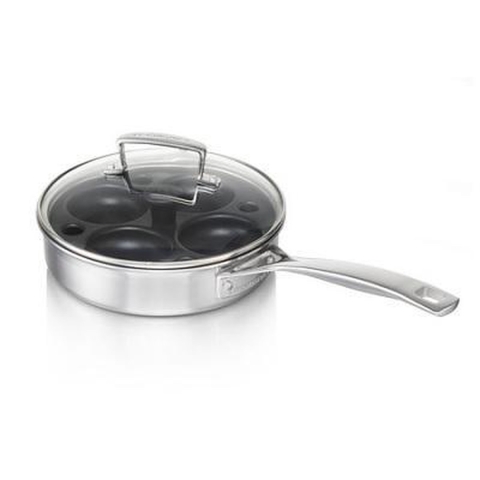 Le Creuset Hapjespan met Porcheerinzet Ø20cm/1.5L 'Classic 3-ply RVS'