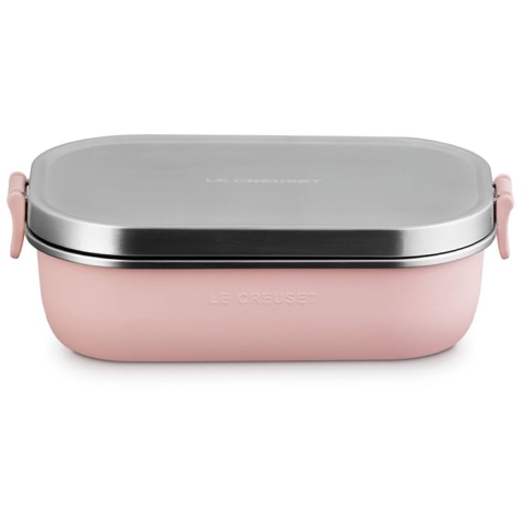 Le Creuset Lunchbox 22x15cm Shell Pink 'On The Go'