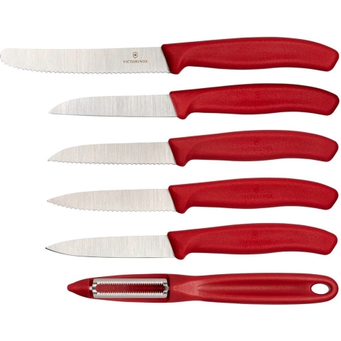 Victorinox Groentemessenset 6-delig 'Swiss Classic Zwart'