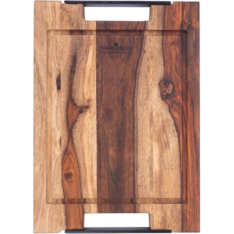 Bowls and Dishes Pure Rose Wood Steakplank sapgoot en handvatten 35 x 25 cm