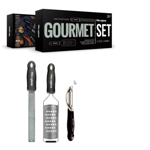 Microplane Rasp- en schilset 3-delig 'Gourmet'