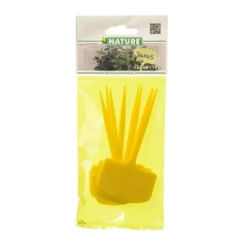 10x Moestuin/groentetuin/kruidentuin plaatetiketten 5 cm - Moestuin labels 10 stuks - Tuin artikelen