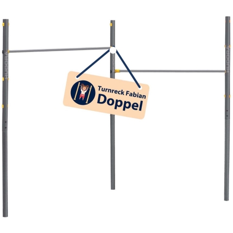 Dubbele horizontale draaistang Hudora Fabian Pro