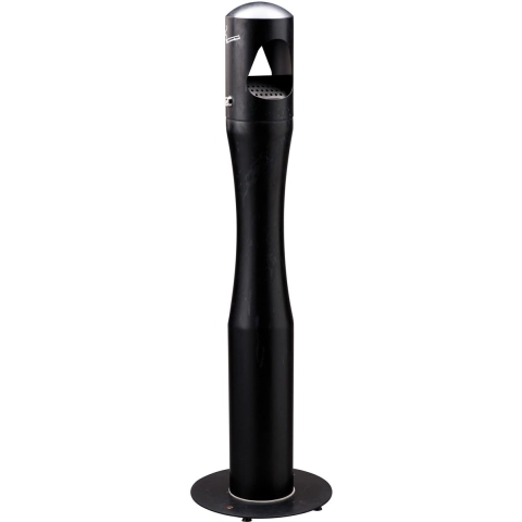 Asbak - Staande asbak - Roestvrij staal - Zwart