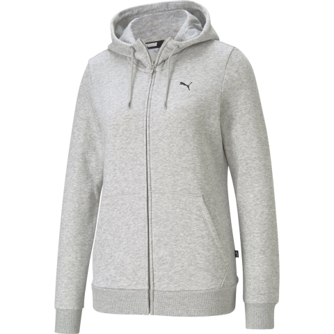 Dames hoodie met rits en klein logo Puma