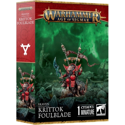 Beeldje Games Workshop Warhammer AoS - Skaven Krittok Foulblade