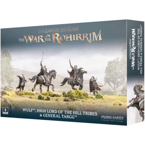 Beeldje Games Workshop Warhammer Middle Earth - Haut Seigneur des Tribus des Collines et Général Targg (x4)