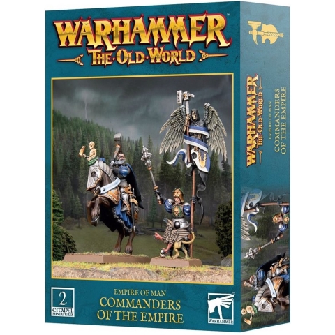 Beeldje Games Workshop Warhammer ToW - Empire de L'Homme : Commandants de L'Empire (x2)