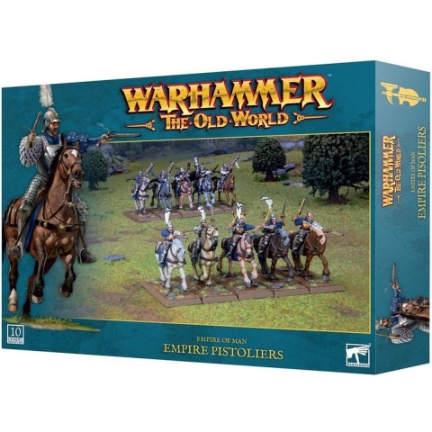 Beeldje Games Workshop Warhammer ToW - Empire de L'Homme : Pistoliers de L'Empire (x10)