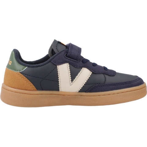 Gestreepte leren look sneakers voor kinderen Victoria Olso
