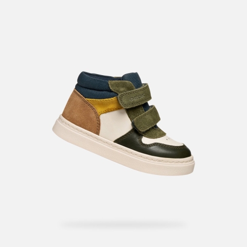 Hoge sneakers voor jongensbaby Geox Nashik A
