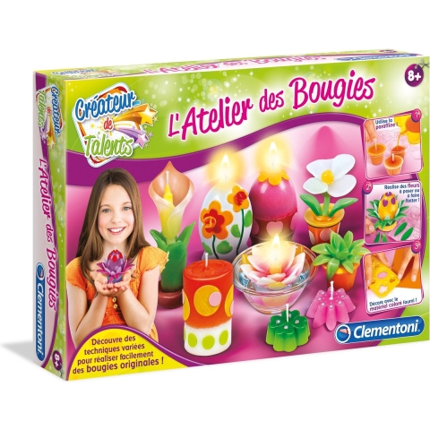 Creatieve activiteiten waxinekaarsen workshop Clementoni