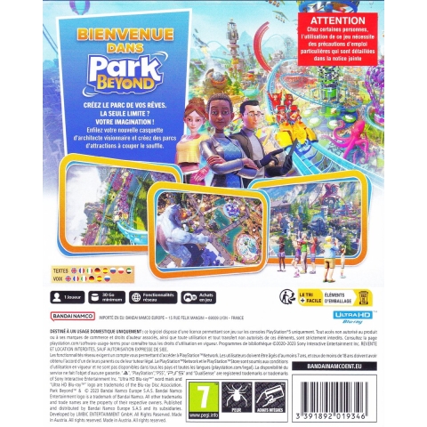 Videogames Bandai Namco Park Beyond - PS5