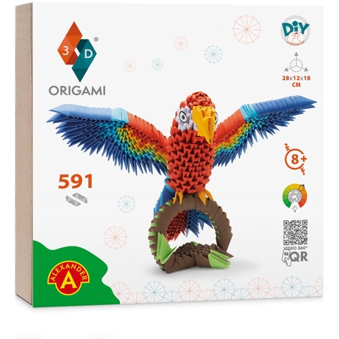 Tafelspeelgoed Origami Parrot/Perroquet