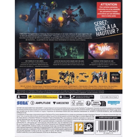 Videogames Sega Endless Dungeon - PS5