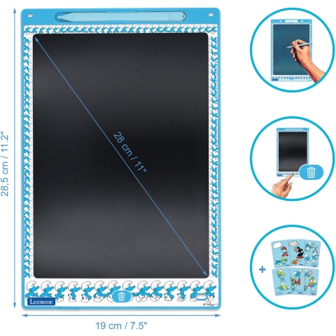 Onderwijs teken tablet Lexibook E-Ink Schtroumpfs