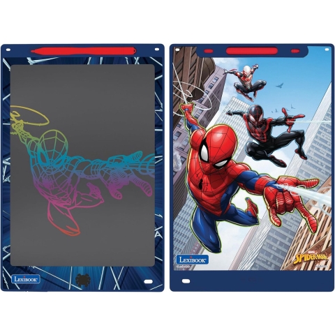 Leerzame teken tablet met sjablonen Lexibook Spider-Man e-ink