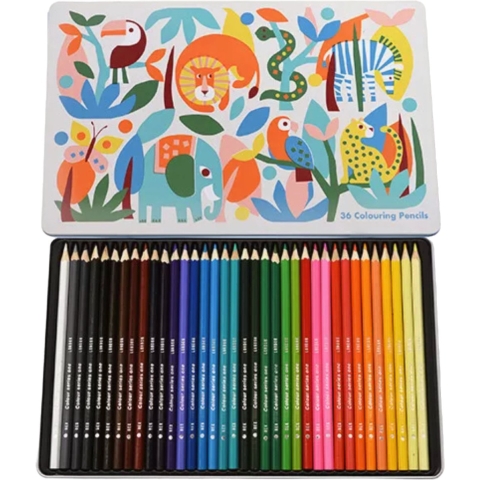 Doos met 36 kleurpotloden Rex London Wild Wonders