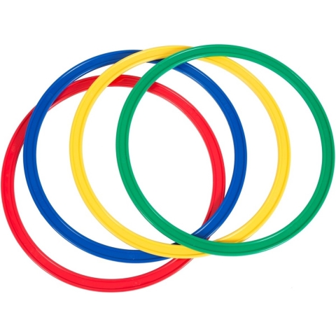 Platte hoepels Megaform (x4)