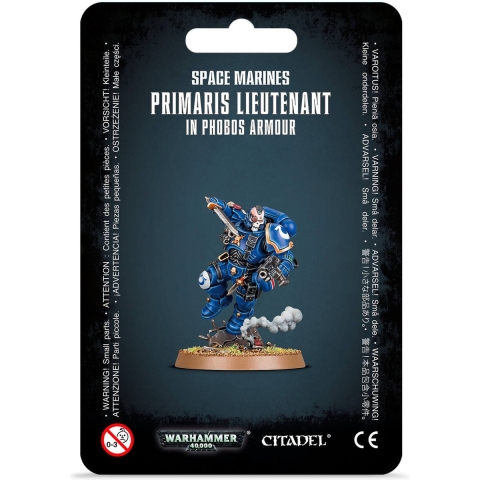 12-delig beeldje Games Workshop Warhammer 40k - Space Marine Lieutenant in Reiver Armour