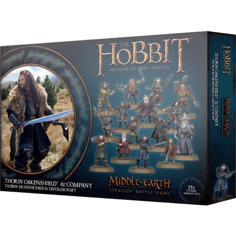 Set van 15 beeldjes van 28 stuks - het gezelschap van thorin oakenshield Games Workshop Warhammer Le Hobbit