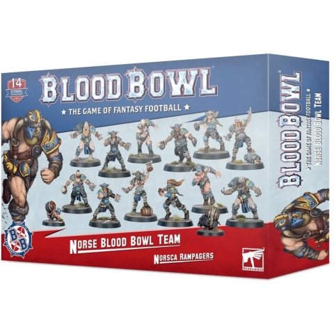 Set van 22 figuren Games Workshop Blood Bowl - Team Nordiques : Norsca Rampagers