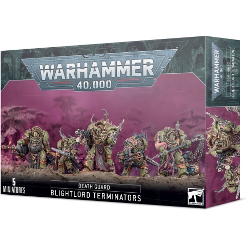 Beeldje Games Workshop Warhammer 40k - Death Guard Blightlord Terminators