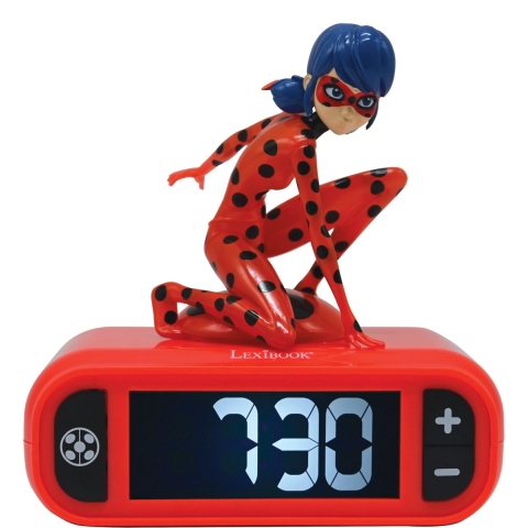 Radio wekker + wonderbaarlijk licht karakter Lexibook