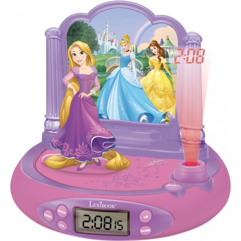 Projector wekker disney prinsessen raiponce in 3d en magische geluiden Lexibook