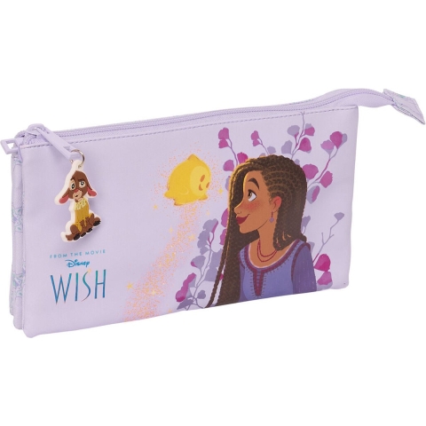 Drievoudig etui voor meisjes Safta Disney Wish