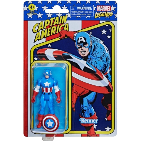 Beeldje Hasbro Marvel Captain America Retro
