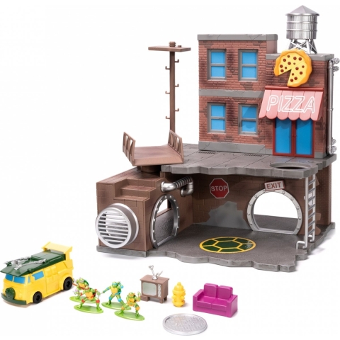 Ninja Turtles diorama verzamelbeeldje Jada Toys Nano Metalfigs Nano Scene