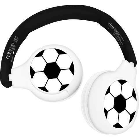 Comfortabele en opvouwbare 2-in-1 Bluetooth en bedrade hoofdtelefoon met geluidslimiet Lexibook Football