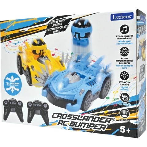 Auto-spelset met 2 verwijderbare figuren en licht- en geluideffecten Lexibook Crosslander® Bumper