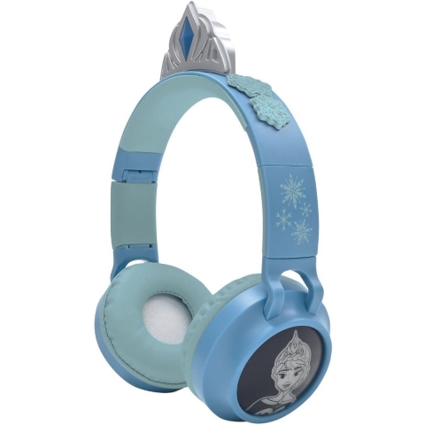 Oordopjes met licht, opvouwbaar, bluetooth en bedraad met een 3D-design en volumebegrenzing Lexibook La Reine des Neiges