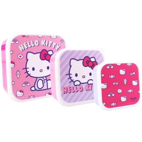 Broodtrommel voor kinderen Vadobag Hello Kitty Fresh Bites (x3)