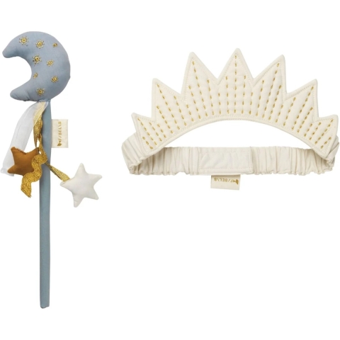 Kinderkostuum Fabelab Moon Fairy Wand and Tiara