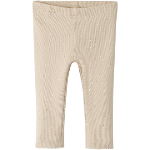 Name It Leggings - Rib - NbfRosally - Rib - Cement - Name It - 62 - Leggings