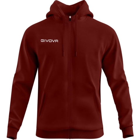 Fleece sweatshirt met capuchon en ritssluiting Givova 500