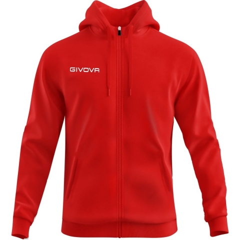 Fleece sweatshirt met capuchon en ritssluiting Givova 500