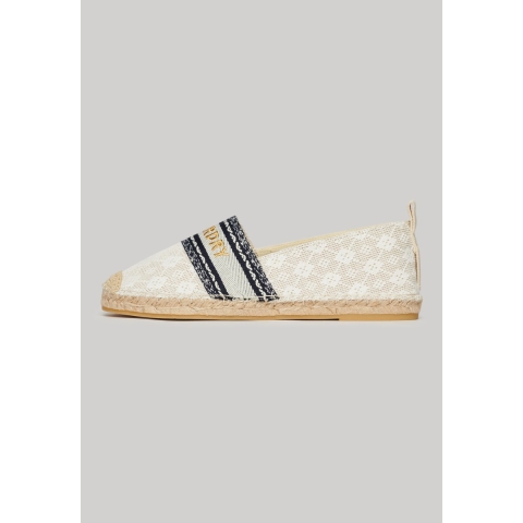 Canvas espadrilles met inzetstuk voor dames Superdry